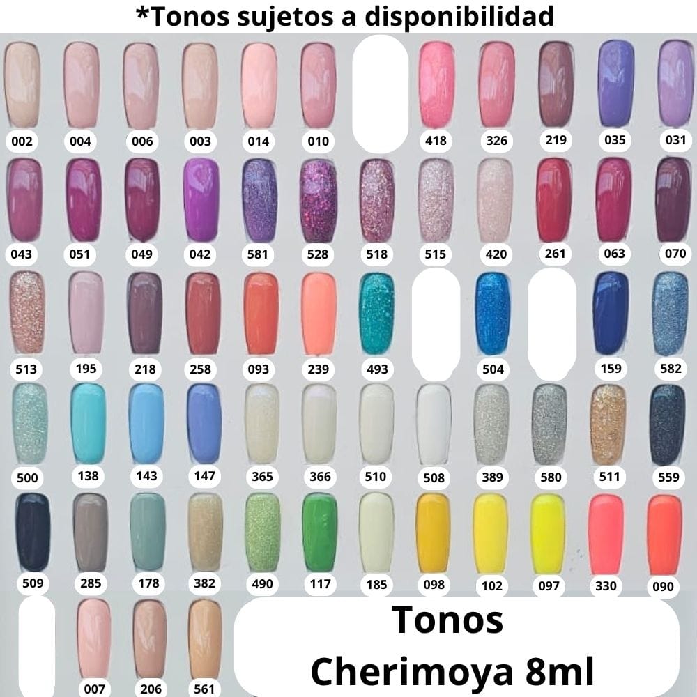 Kit 12 tonos Cherimoya 8ml - Personalizable