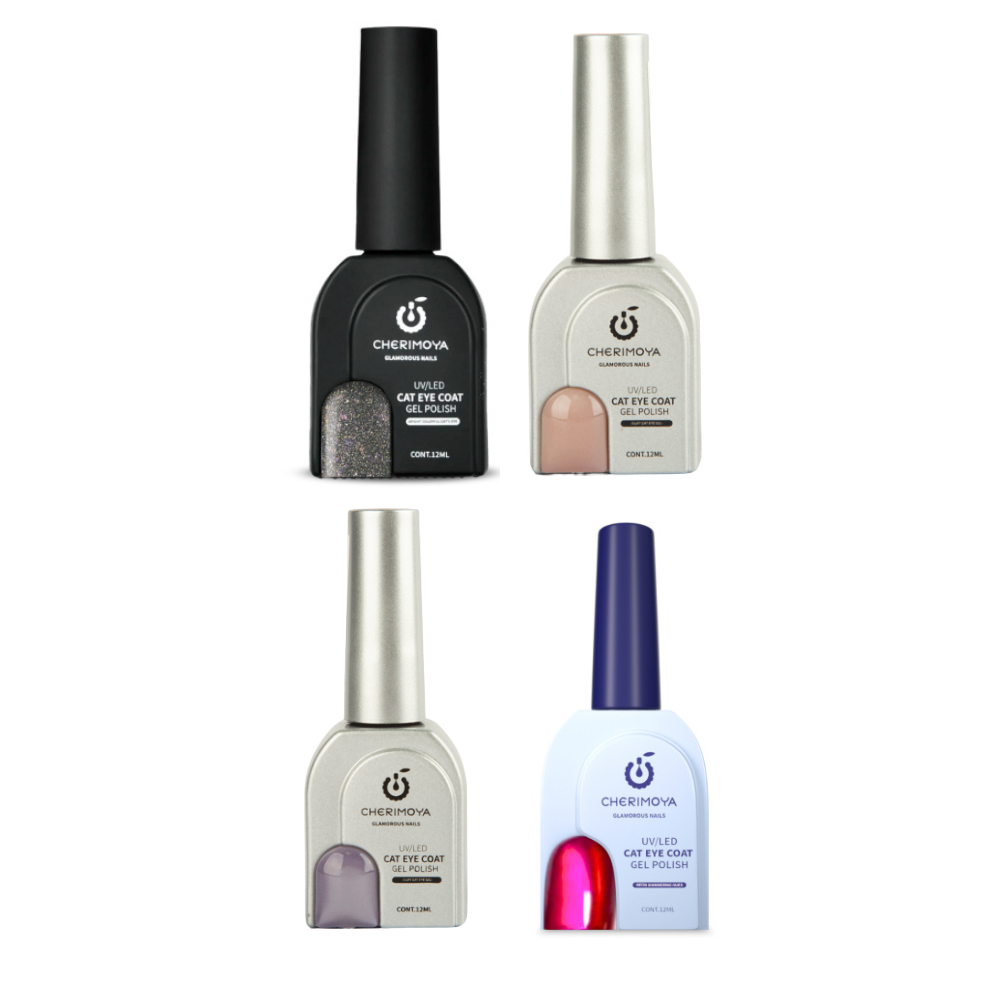 Kit 4 Esmaltes Cat Eye / Ojo de Gato - Personalizable