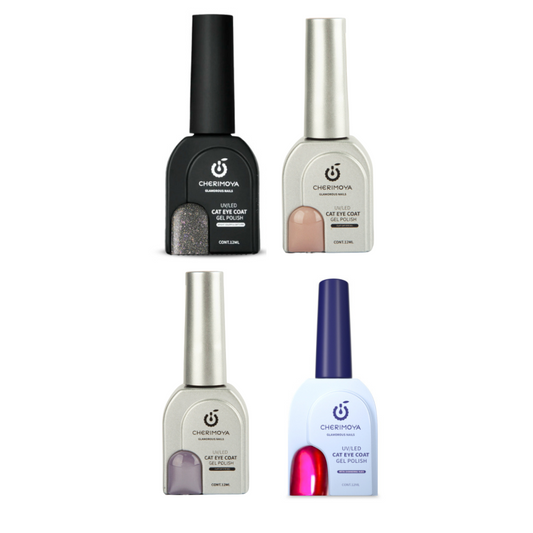 Kit 4 Esmaltes Cat Eye / Ojo de Gato - Personalizable