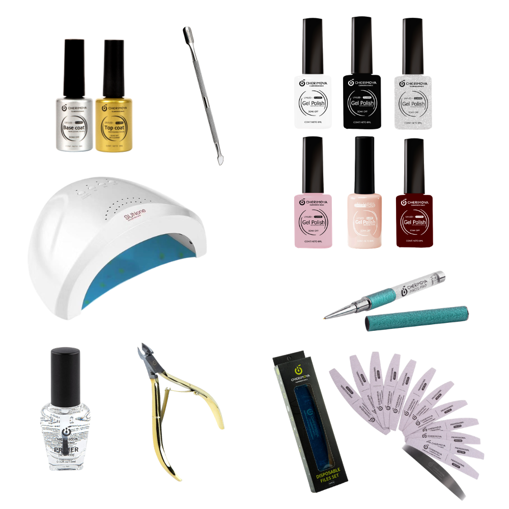 Kit Básico de Manicure con Lámpara UV/LED 48W